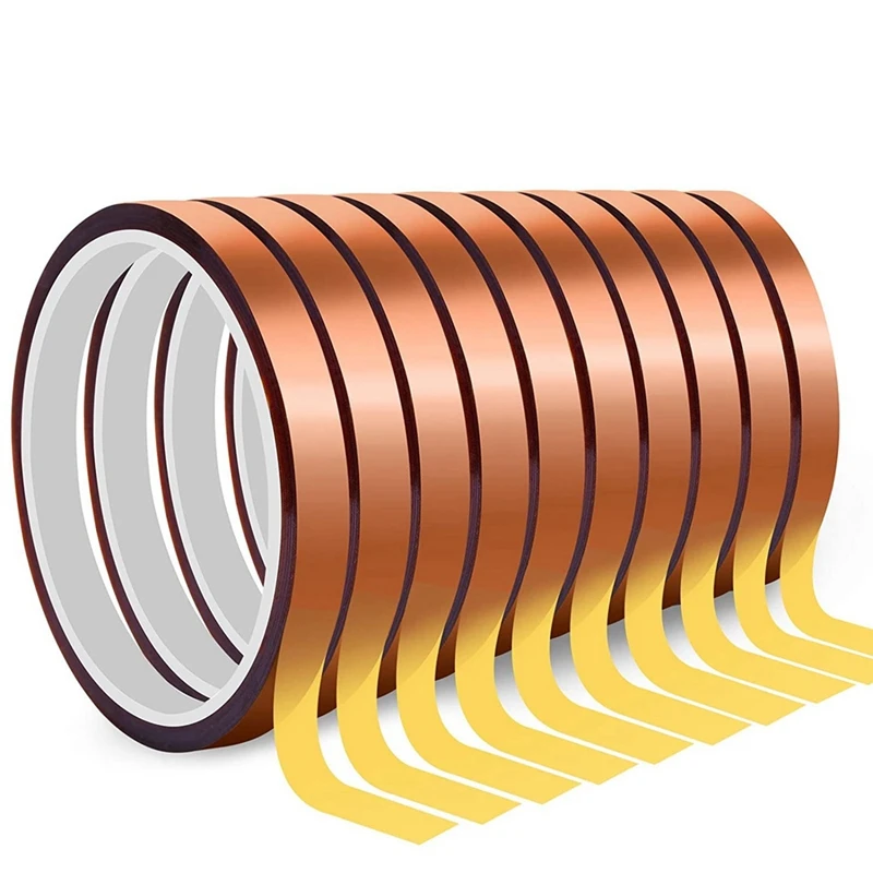 10 Rolls Of Heat-Resistant Tape For Sublimation,10Mmx33m Of Hot Pressing Tape, Bonding Vinyl Without Residue,Soldering
10 Rolls Of Heat-Resistant Tape For Sublimation,10Mmx33m Of Hot Pressing Tape, Bonding Vinyl Without Residue,Soldering