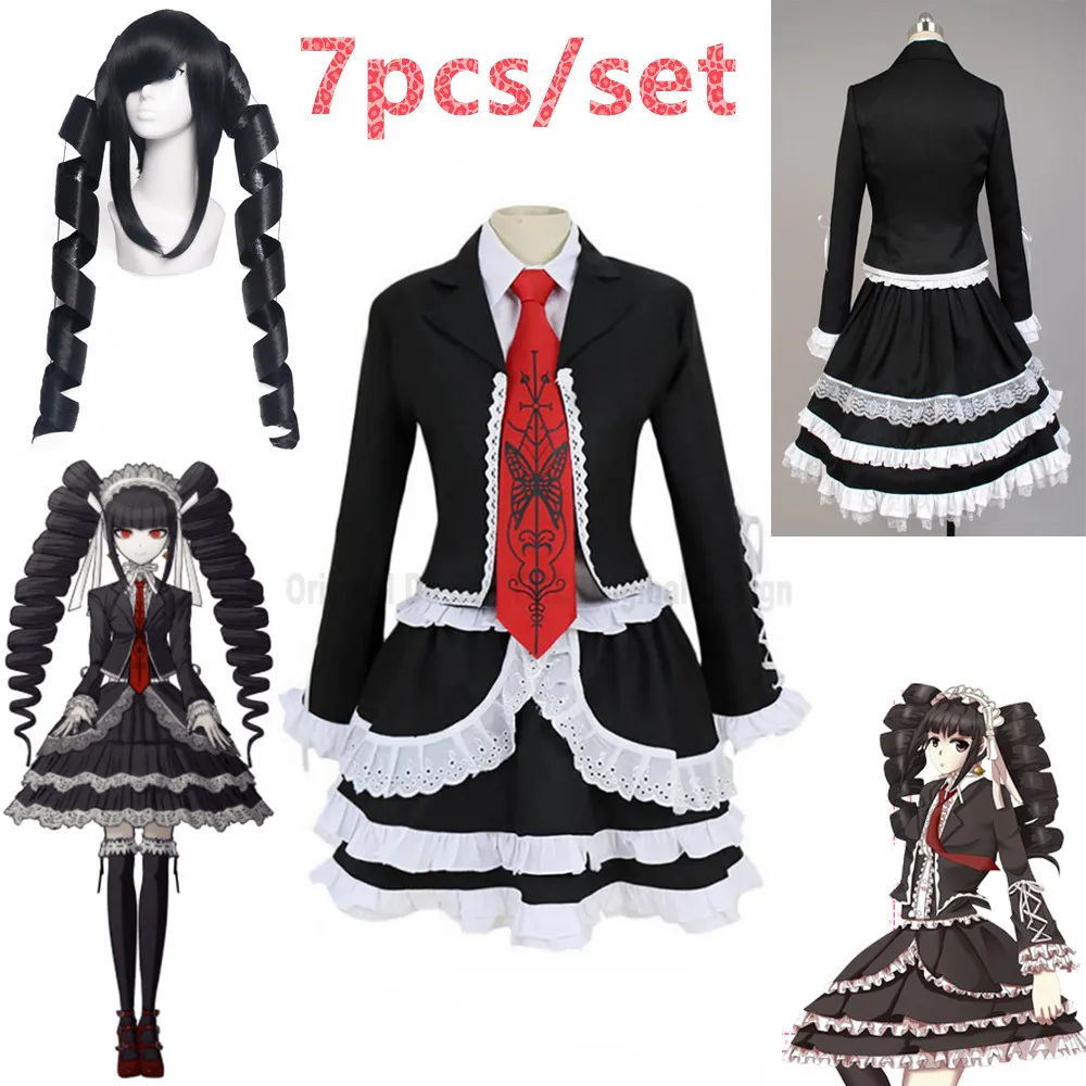 7pcs/set Danganronpa Dangan Ronpa Celestia Ludenberg Cosplay Costume Custom Made Dangan Halloween Party Fancy Dress Free Ship
7pcs/set Danganronpa Dangan Ronpa Celestia Ludenberg Cosplay Costume Custom Made Dangan Halloween Party Fancy Dress Free Ship