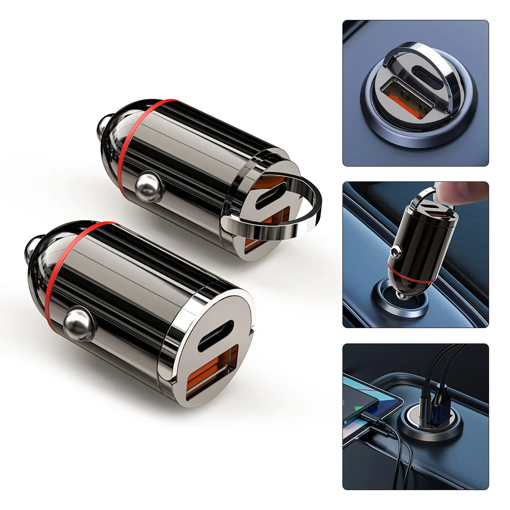 Автомобильное зарядное устройство Mini Dual USB QC3.0 PD, новое автомобильное зарядное устройство для телефона 65 Вт, высококачественное автомобильное быстрое зарядное устройство, адаптер, аксессуары
Автомобильное зарядное устройство Mini Dual USB QC3.0 PD, новое автомобильное зарядное устройство для телефона 65 Вт, высококачественное автомобильное быстрое зарядное устройство, адаптер, аксессуары