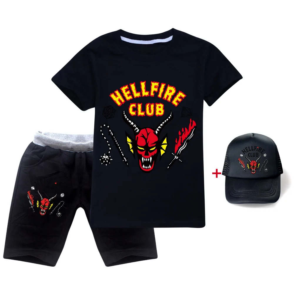 2-16Y Kids Clothes Set Girl Stranger Things 4 T-shirt Children's Clothing Boys Tshirt+short Pant+Hat 3Pcs Teen Girls Tops
2-16Y Kids Clothes Set Girl Stranger Things 4 T-shirt Children's Clothing Boys Tshirt+short Pant+Hat 3Pcs Teen Girls Tops
