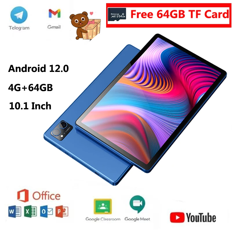 New WiFi Android 12.0 Tablet PC 10.1 Inch 4G+64GB+Free 64GB TF Card Tablet with 4G Phone Call Tablet Buletooth Tablet Gifts
New WiFi Android 12.0 Tablet PC 10.1 Inch 4G+64GB+Free 64GB TF Card Tablet with 4G Phone Call Tablet Buletooth Tablet Gifts