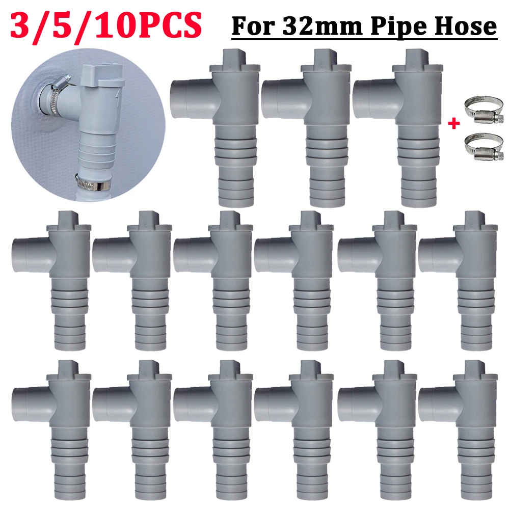 1-10pcs PVC Pool Filter Pump Adapter Sets for 32mm Pipe Hose On/Off Plunger Valve Leak Proof Sealed Replacement for Outdoor Pool
1-10pcs PVC Pool Filter Pump Adapter Sets for 32mm Pipe Hose On/Off Plunger Valve Leak Proof Sealed Replacement for Outdoor Pool