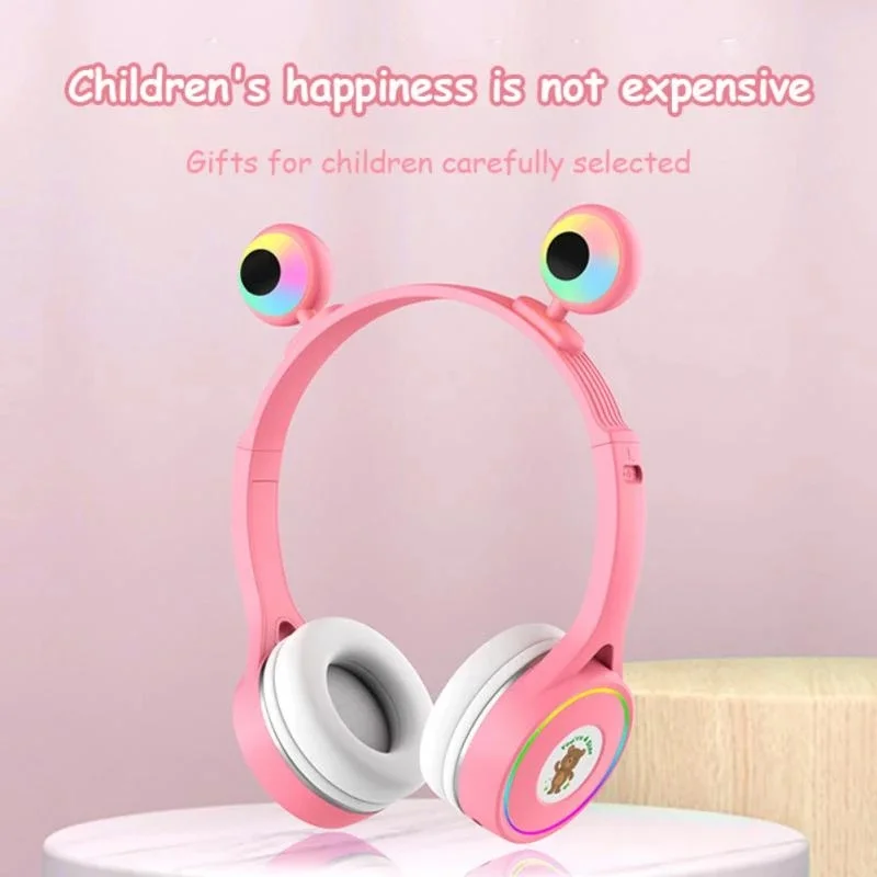 SY-T31 Cute Eyes Children Wireless Bluetooth Headphones With Mic RGB Lighting HiFi Learning Music Headphones Support TF Card
SY-T31 Cute Eyes Children Wireless Bluetooth Headphones With Mic RGB Lighting HiFi Learning Music Headphones Support TF Card