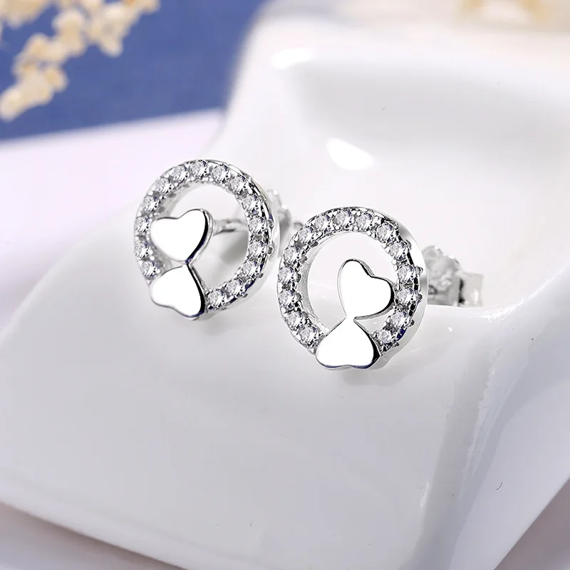 New Arrivals Round Heart-to-Heart Earrings Fashion Heart-shaped Double Hearts Blend All-match Temperament Earrings Gift
New Arrivals Round Heart-to-Heart Earrings Fashion Heart-shaped Double Hearts Blend All-match Temperament Earrings Gift