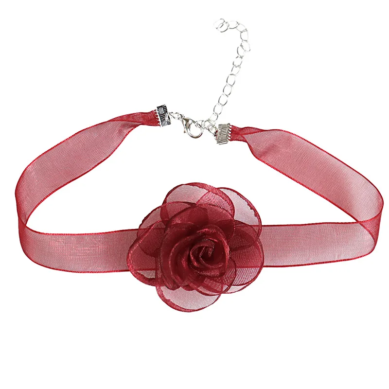 Small Fashion Organza Necklace Chokers For Women Lace Neckband Collar Flower Rose Summer Winter Chocker Club Party Sexy Jewelry
Small Fashion Organza Necklace Chokers For Women Lace Neckband Collar Flower Rose Summer Winter Chocker Club Party Sexy Jewelry