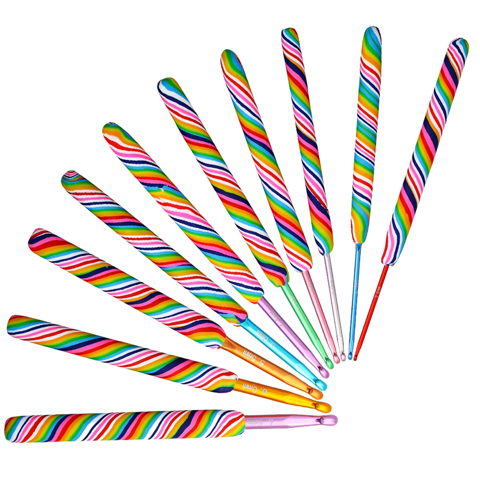 Crochet Hooks Aluminum Hook Crochet Soft Handle Smooth Crochet Needle For Socks Hats Gloves Crafts Multi-Size 10 Pcs
Crochet Hooks Aluminum Hook Crochet Soft Handle Smooth Crochet Needle For Socks Hats Gloves Crafts Multi-Size 10 Pcs