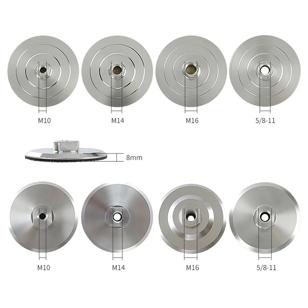 M14 M10 M16 Threaded Aluminum Backer Pad for 3 Inch Diamond Polishing Pad and 80/100mm Sander/Polishing Machines
M14 M10 M16 Threaded Aluminum Backer Pad for 3 Inch Diamond Polishing Pad and 80/100mm Sander/Polishing Machines