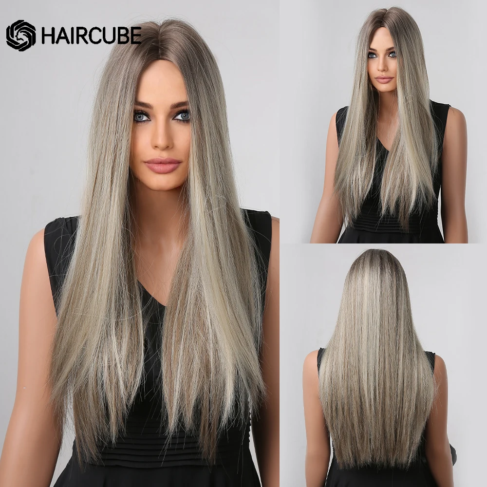 HAIRCUBE длинные прямые Омбре коричневые пепельно-серые синтетические парики для женщин афро средняя часть натуральные волосы ежедневный Косп...
HAIRCUBE длинные прямые Омбре коричневые пепельно-серые синтетические парики для женщин афро средняя часть натуральные волосы ежедневный Косп...