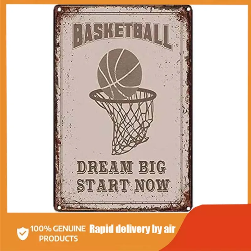 Basketball Dream Big Start Now Retro Metal Tin Sign Vintage Sign for Home Coffee Wall Decor x Inch home decoration wall
Basketball Dream Big Start Now Retro Metal Tin Sign Vintage Sign for Home Coffee Wall Decor x Inch home decoration wall