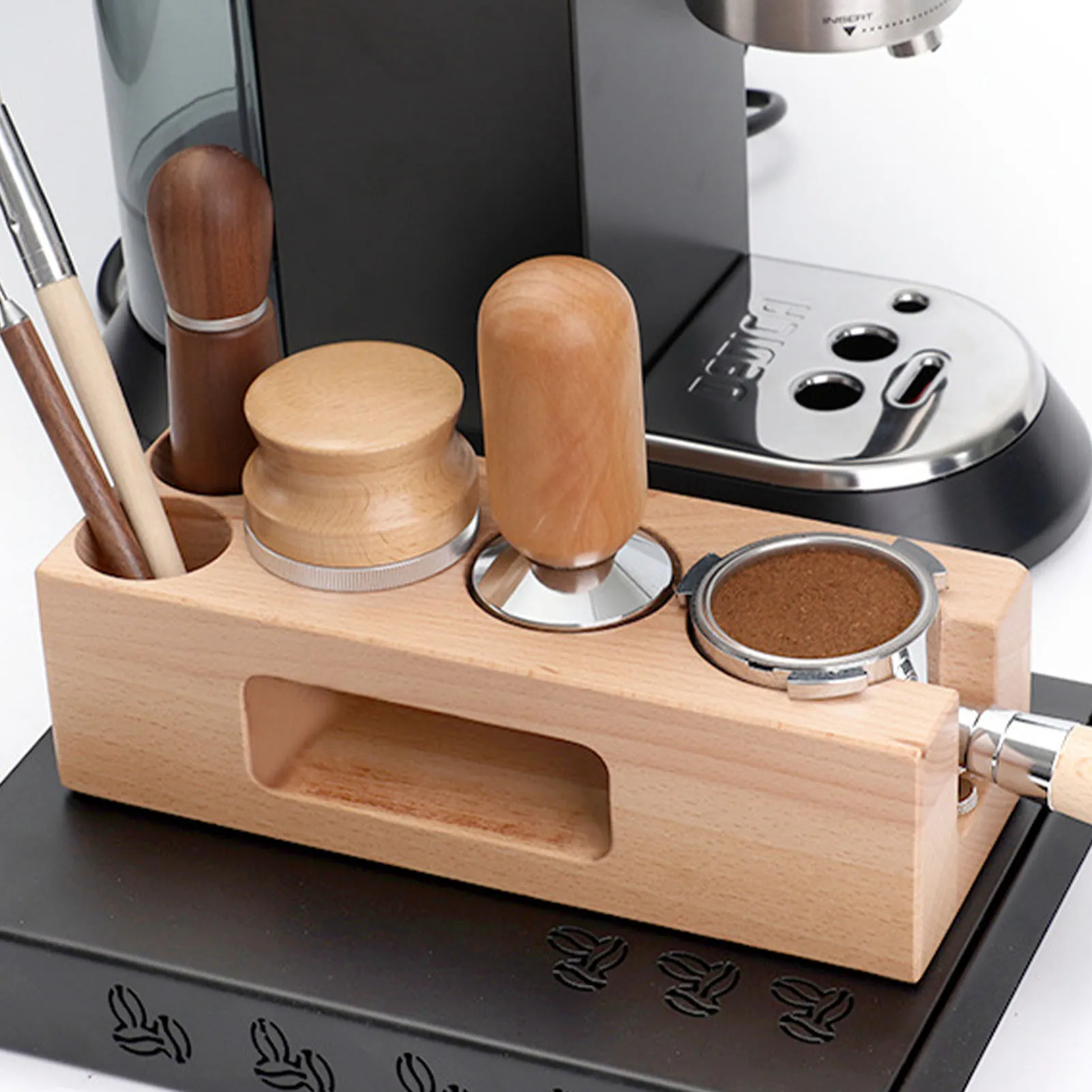 51mm/54mm/58mm Coffee Tamper Holder Filter Stand Base Solid Wood Espresso Distributor Mat Rack Coffee Maker Tool Accessories
51mm/54mm/58mm Coffee Tamper Holder Filter Stand Base Solid Wood Espresso Distributor Mat Rack Coffee Maker Tool Accessories