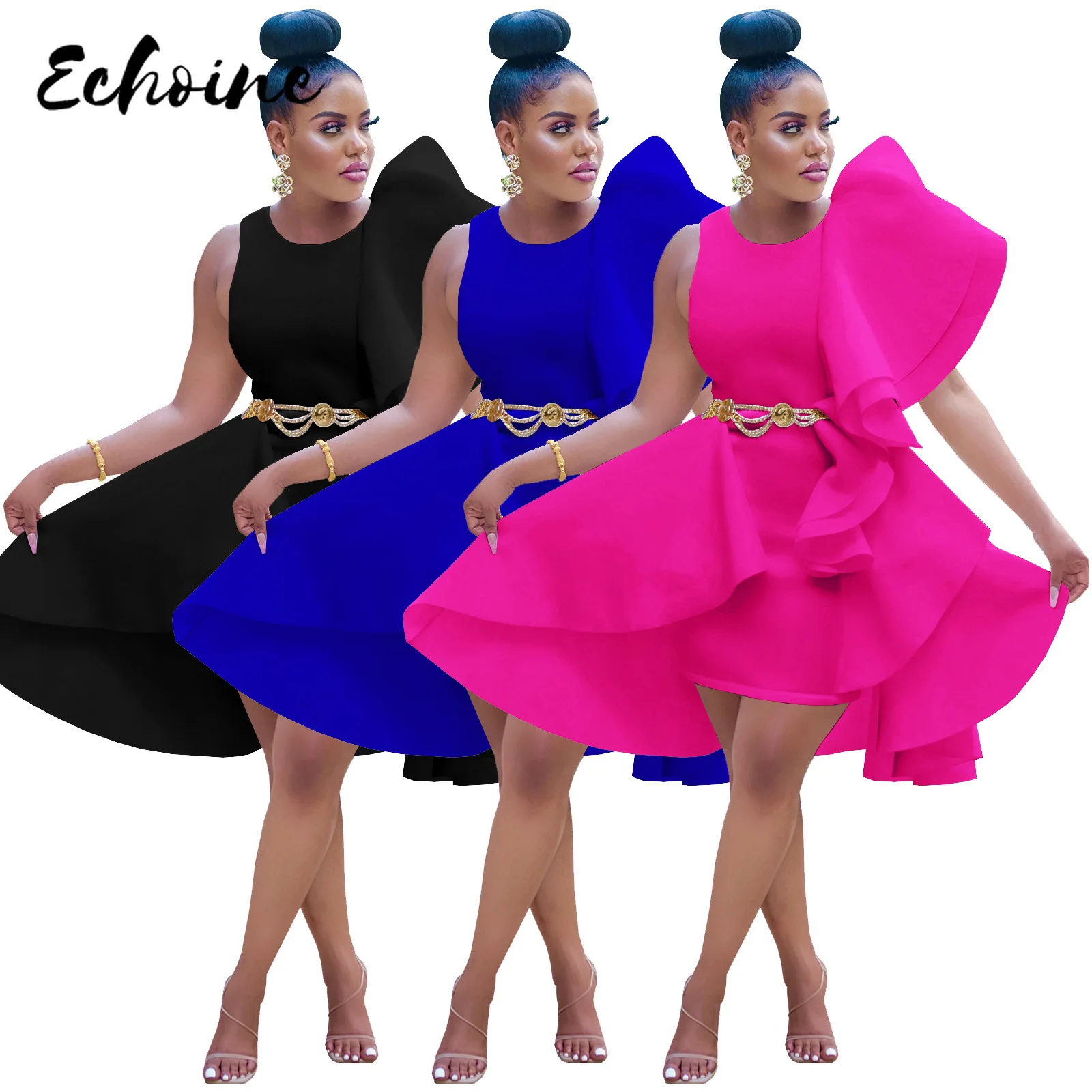 Women Party Irregular Length Dress Pink O Neck Ruffle Sexy Celebrate Ladies Evenig Date Night Dinner Stretches Slim Robes Tunics
Women Party Irregular Length Dress Pink O Neck Ruffle Sexy Celebrate Ladies Evenig Date Night Dinner Stretches Slim Robes Tunics