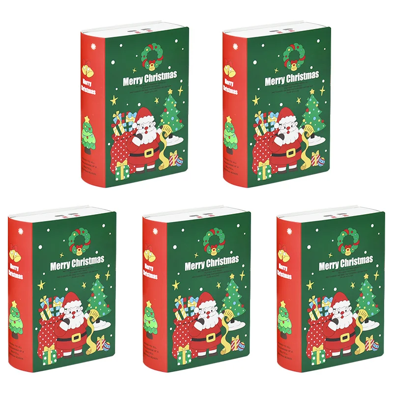 Рождественские подарочные коробки в форме книги ZQNYCY
Рождественские подарочные коробки в форме книги ZQNYCY