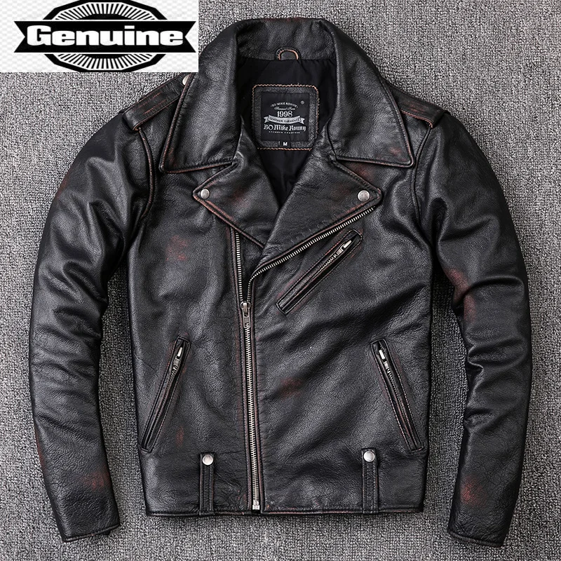 Leather Genuine High Jacket Quality Men Short Motorcycle Coats Real Cowhide Mens Clothing Streetwear Autumn Veste Homme WPY3337
Leather Genuine High Jacket Quality Men Short Motorcycle Coats Real Cowhide Mens Clothing Streetwear Autumn Veste Homme WPY3337