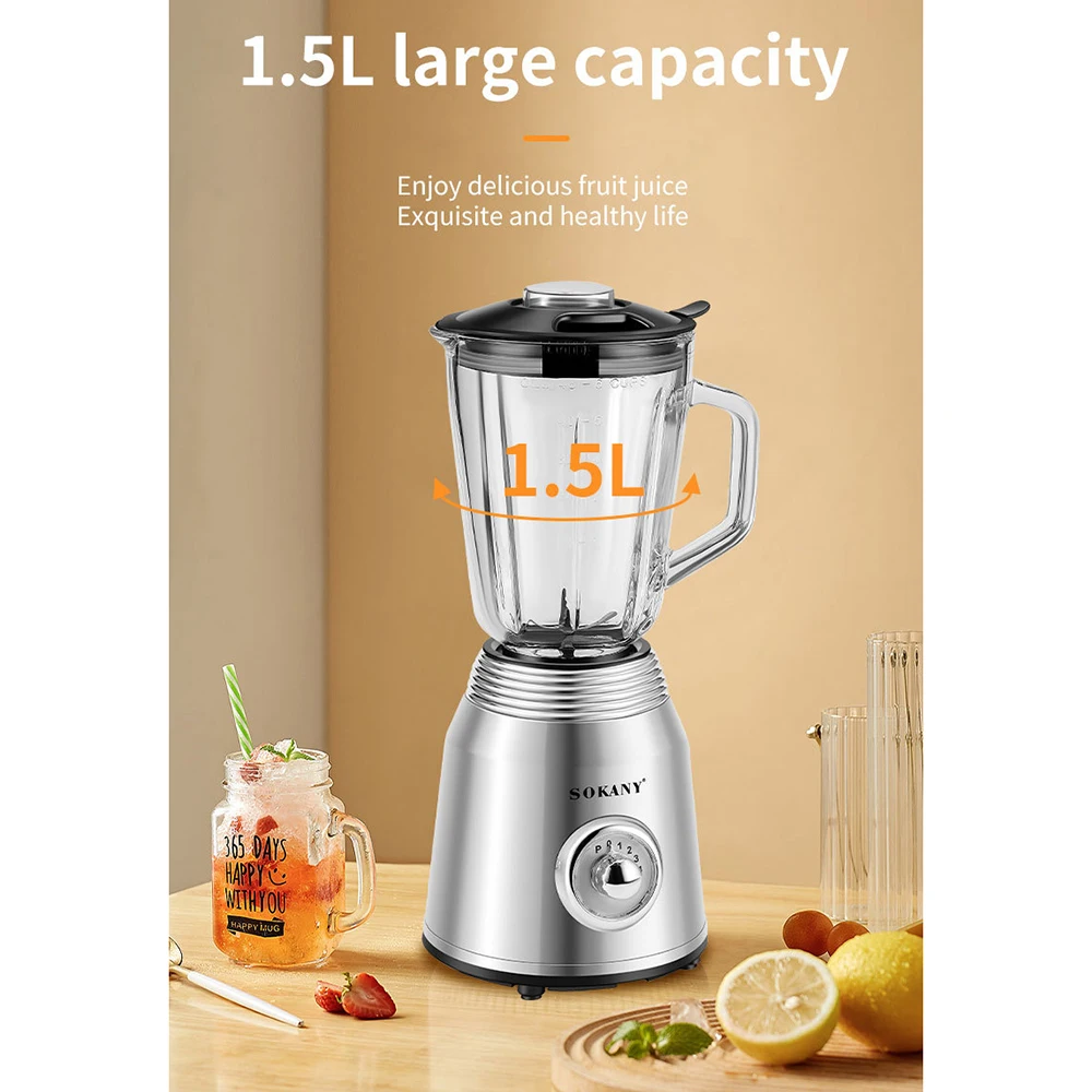 Соковыжималка большой емкости на 1,5 л, многофункциональная соковыжималка, домашняя соковыжималка 2 в 1, соковыжималка для фасоли, соковыжималка SOKANY186
Соковыжималка большой емкости на 1,5 л, многофункциональная соковыжималка, домашняя соковыжималка 2 в 1, соковыжималка для фасоли, соковыжималка SOKANY186