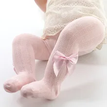 Soft Cotton Baby Tights Elastic Baby Girl Leggings Summer Tights Knitted Infant Baby Pantyhose Newborn Toddler Pants 0-8Years