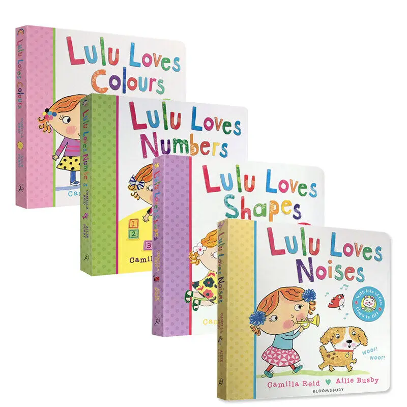 Lulu Loves Shapes/Numbers/Noises/Colours Original English Picture Board Book for Kids
Lulu Loves Shapes/Numbers/Noises/Colours Original English Picture Board Book for Kids