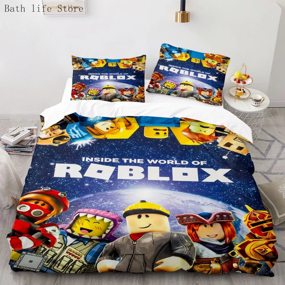 Robloxes 3D Game Bedding Set Kids Boys Adults Cartoon Duvet Cover 2/3pcs Quilt Cover and Pillowcase Home Textile Bedclothes Gift
Robloxes 3D Game Bedding Set Kids Boys Adults Cartoon Duvet Cover 2/3pcs Quilt Cover and Pillowcase Home Textile Bedclothes Gift