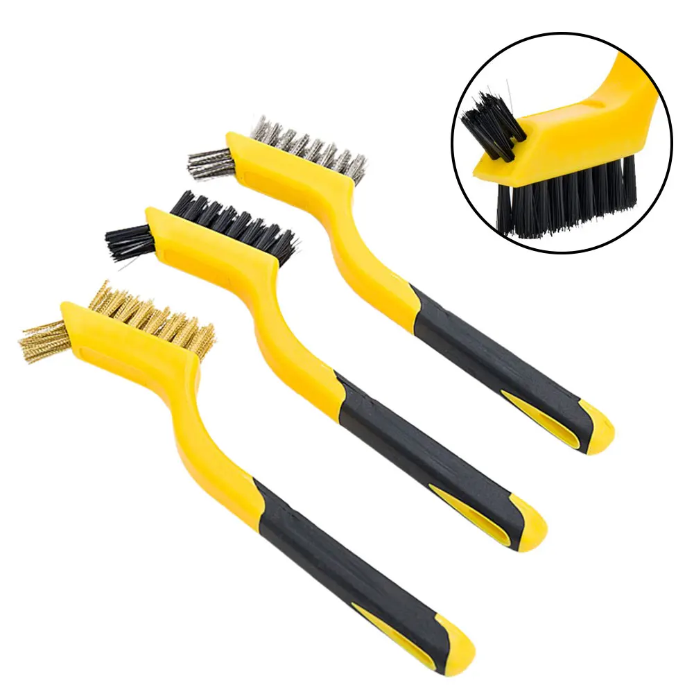 1 Pc Wire Brush Brass Nylon Stainless Steel Brush 180mm Rust Remover Metal Clean Polishing Hand Cleaning Manual Tools
1 Pc Wire Brush Brass Nylon Stainless Steel Brush 180mm Rust Remover Metal Clean Polishing Hand Cleaning Manual Tools