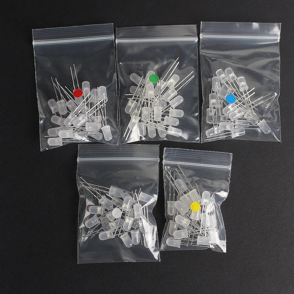 5MM Light Emitting diode foggy LED Assortment Kit,5MM Diffused LED DIY Electronic Set, White Red Yellow Blue Green 5Color=100PCS
5MM Light Emitting diode foggy LED Assortment Kit,5MM Diffused LED DIY Electronic Set, White Red Yellow Blue Green 5Color=100PCS