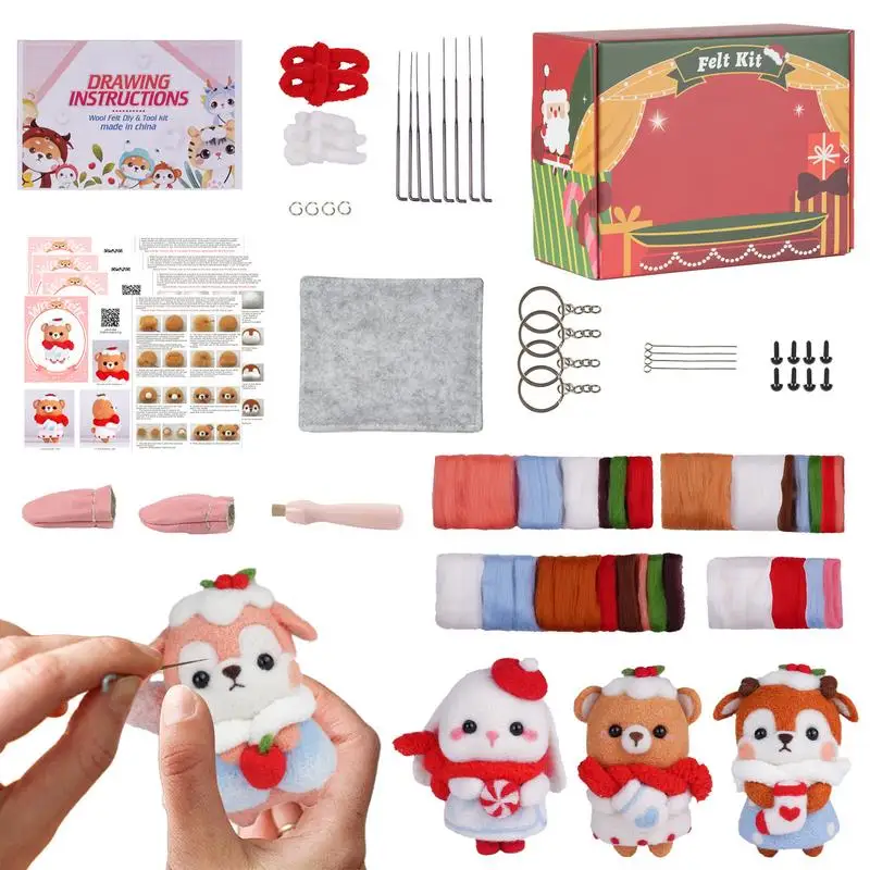 DIY Needle Felting Kit Creative and Fun Environmentally Needle Felting Supplies for Christmas Housewarming and Anniversary Gifts
DIY Needle Felting Kit Creative and Fun Environmentally Needle Felting Supplies for Christmas Housewarming and Anniversary Gifts