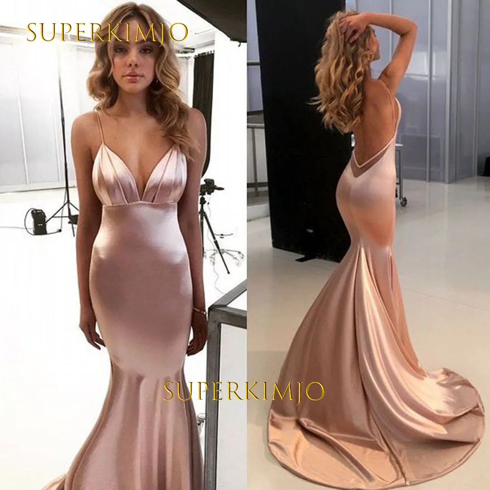 SuperKimJo Pink Sexy Formal Dresses Long Mermaid Satin Cheap Evening Dresses Vestidos Elegantes Para Mujer
SuperKimJo Pink Sexy Formal Dresses Long Mermaid Satin Cheap Evening Dresses Vestidos Elegantes Para Mujer