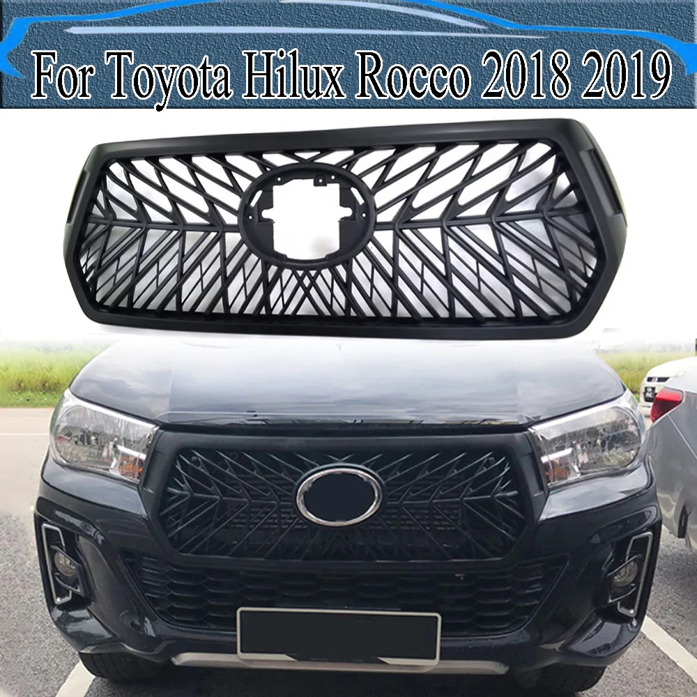 Front Bumper Mask Mesh Cover Front Grills Grille Car Accessories Modified ABS Racing Grill For Toyota Hilux Rocco 2018 2019
Front Bumper Mask Mesh Cover Front Grills Grille Car Accessories Modified ABS Racing Grill For Toyota Hilux Rocco 2018 2019