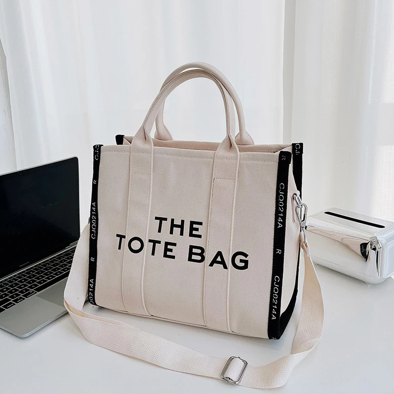 WINNIE Fashion Canvas Tote Bag Women Luxury Designer Shoulder Bags Zipper Black Ladies Crossbody Bags Large White Shopping Bags
WINNIE Fashion Canvas Tote Bag Women Luxury Designer Shoulder Bags Zipper Black Ladies Crossbody Bags Large White Shopping Bags