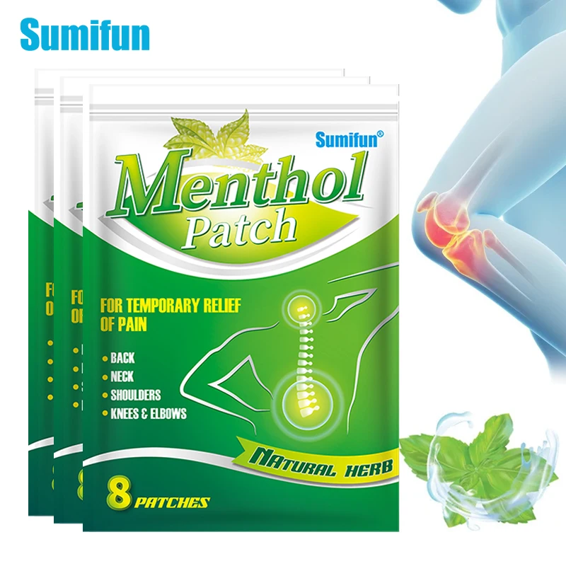 8/24Pcs Sumifun Menthol Pain Relief Patch Meniscus Shoulder Muscle Sprains Knee Joint Adhesive Plaster Chinese Medicines Sticker
8/24Pcs Sumifun Menthol Pain Relief Patch Meniscus Shoulder Muscle Sprains Knee Joint Adhesive Plaster Chinese Medicines Sticker