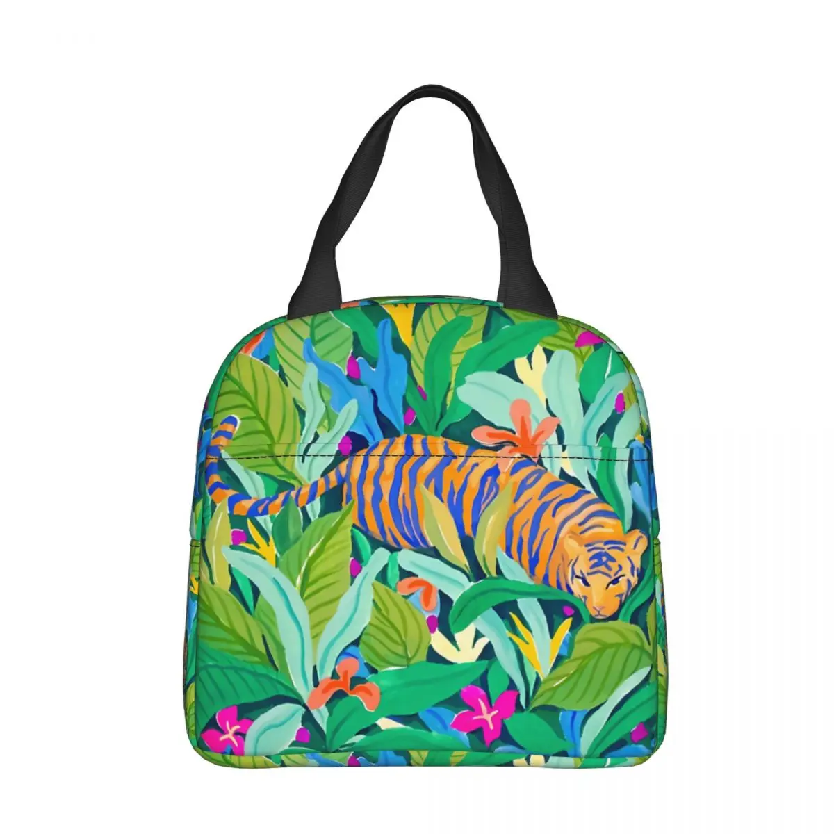 Colorful Jungle Oxford Cloth Portable BagsTiger School Trip Lunch Hiking Debris Cooler Food Handbags
Colorful Jungle Oxford Cloth Portable BagsTiger School Trip Lunch Hiking Debris Cooler Food Handbags