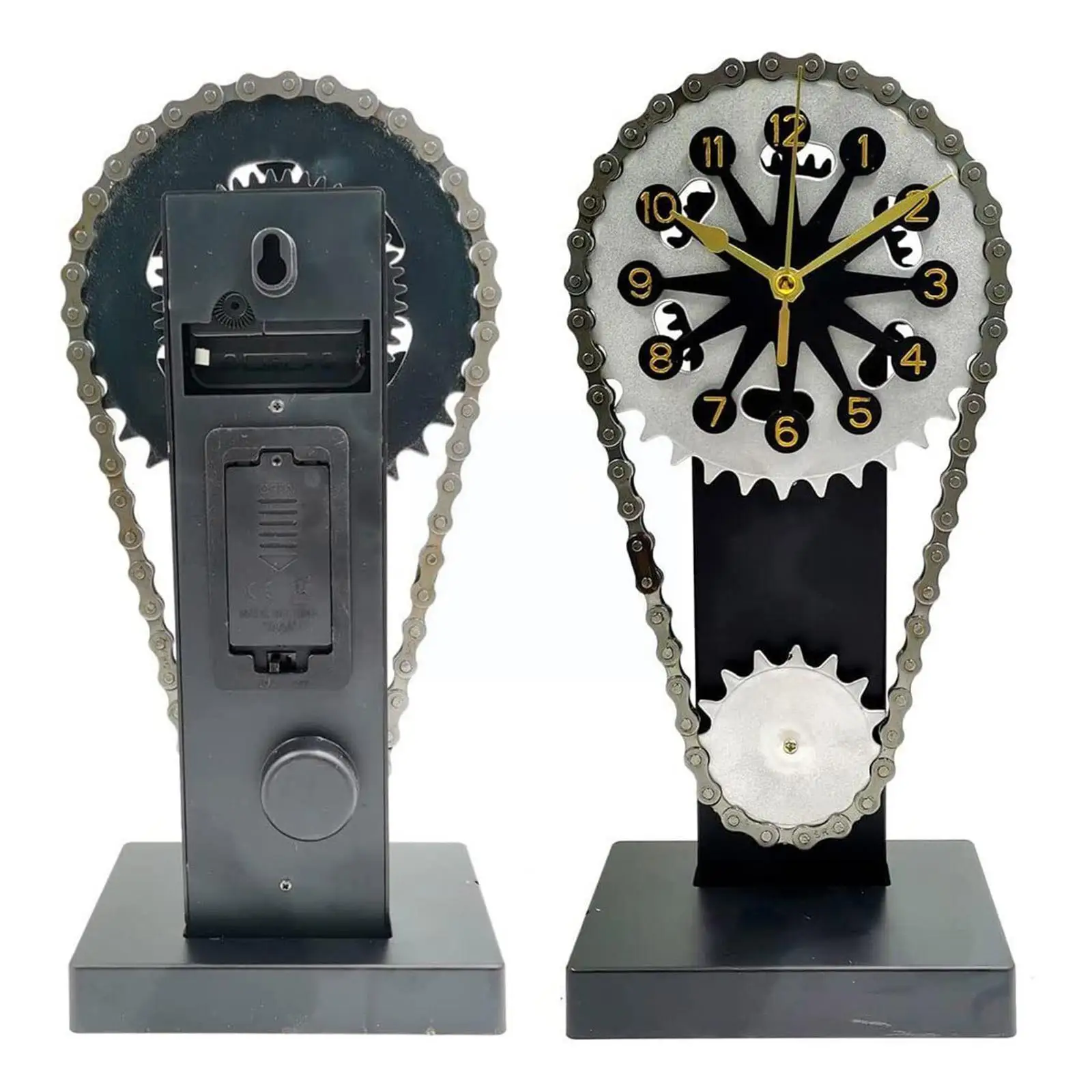 Rotating Gear Clock Vintage Rotating Gear Clock Desk Clock Antique Gear Iron Timing Chain Shaped Operated Tabletop Clock Fo E5G9
Rotating Gear Clock Vintage Rotating Gear Clock Desk Clock Antique Gear Iron Timing Chain Shaped Operated Tabletop Clock Fo E5G9