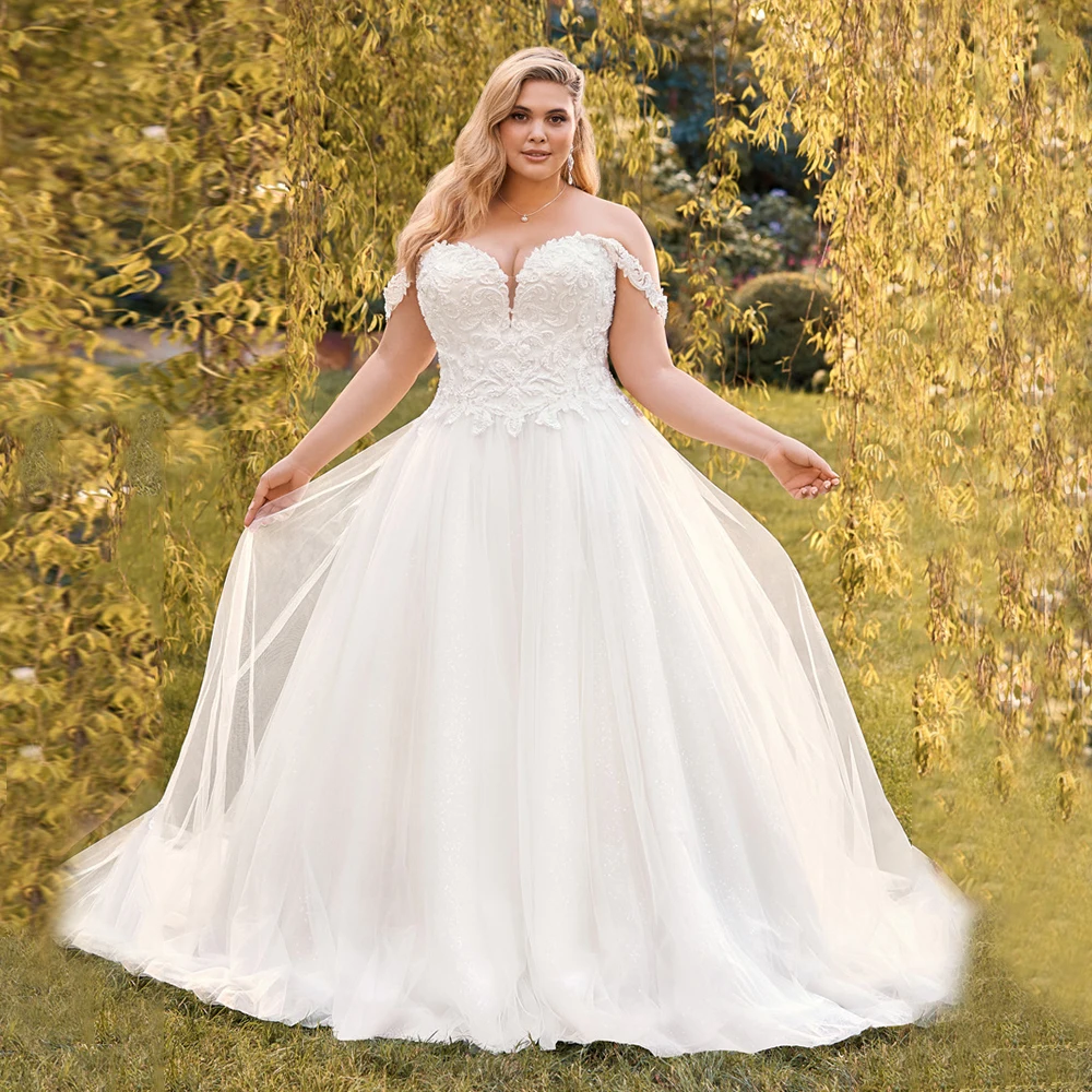 Strapless White Wedding Dress For Woman Plus Size Off Shoulder Sleeveless Applique Floor Length Bridal Gown Vestido De Novia
Strapless White Wedding Dress For Woman Plus Size Off Shoulder Sleeveless Applique Floor Length Bridal Gown Vestido De Novia