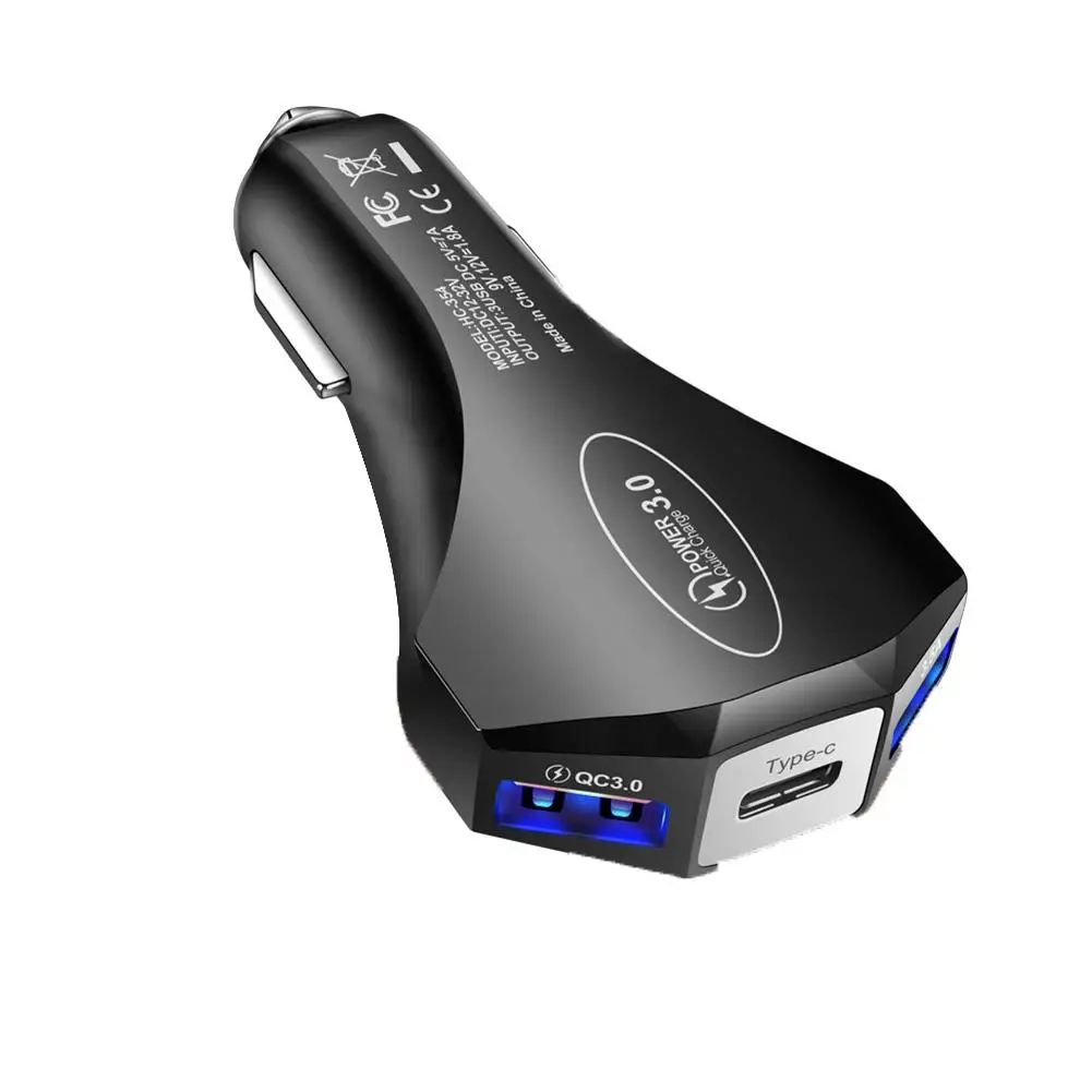 QC3.0 3.5A 2USB Type-c Car Charger Constant Temperature Fast Charging Compatible for Ios Android iPhone Huawei P30 Pro Mate 30
QC3.0 3.5A 2USB Type-c Car Charger Constant Temperature Fast Charging Compatible for Ios Android iPhone Huawei P30 Pro Mate 30