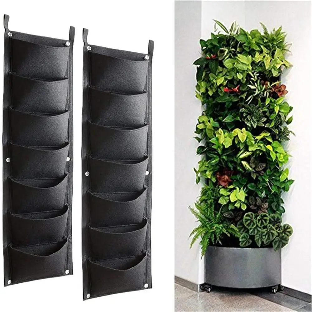 2pcs Wall Mount Planting Pouches With 7 Pockets Indoor Outdoor Vertical Grow Bags Containers
2pcs Wall Mount Planting Pouches With 7 Pockets Indoor Outdoor Vertical Grow Bags Containers