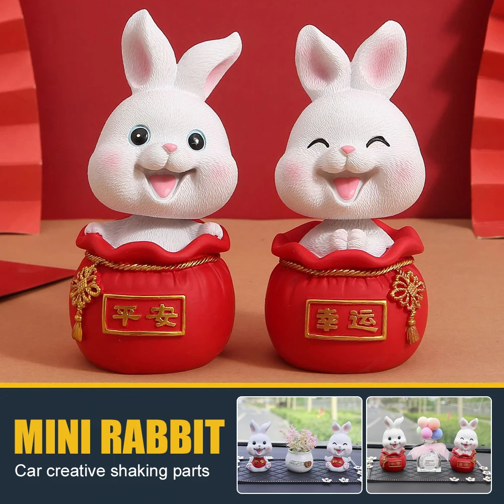 2023 Kawaii Chinese New Year Decoration Mini Rabbit Resin Zodiac Rabbit Bobblehead Christmas Gift Rabbit Shake Head Toy for Car
2023 Kawaii Chinese New Year Decoration Mini Rabbit Resin Zodiac Rabbit Bobblehead Christmas Gift Rabbit Shake Head Toy for Car