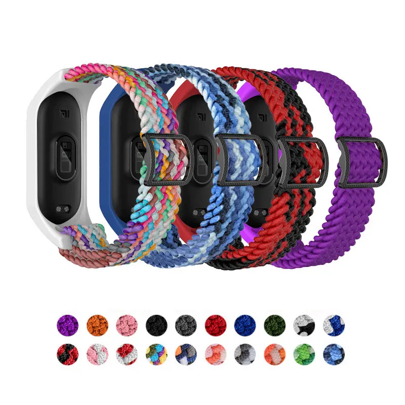 Ремешок для Xiaomi Mi Band 7, браслет Millet 5/6, плетеный эластичный нейлоновый Универсальный сменный ремешок
Ремешок для Xiaomi Mi Band 7, браслет Millet 5/6, плетеный эластичный нейлоновый Универсальный сменный ремешок
