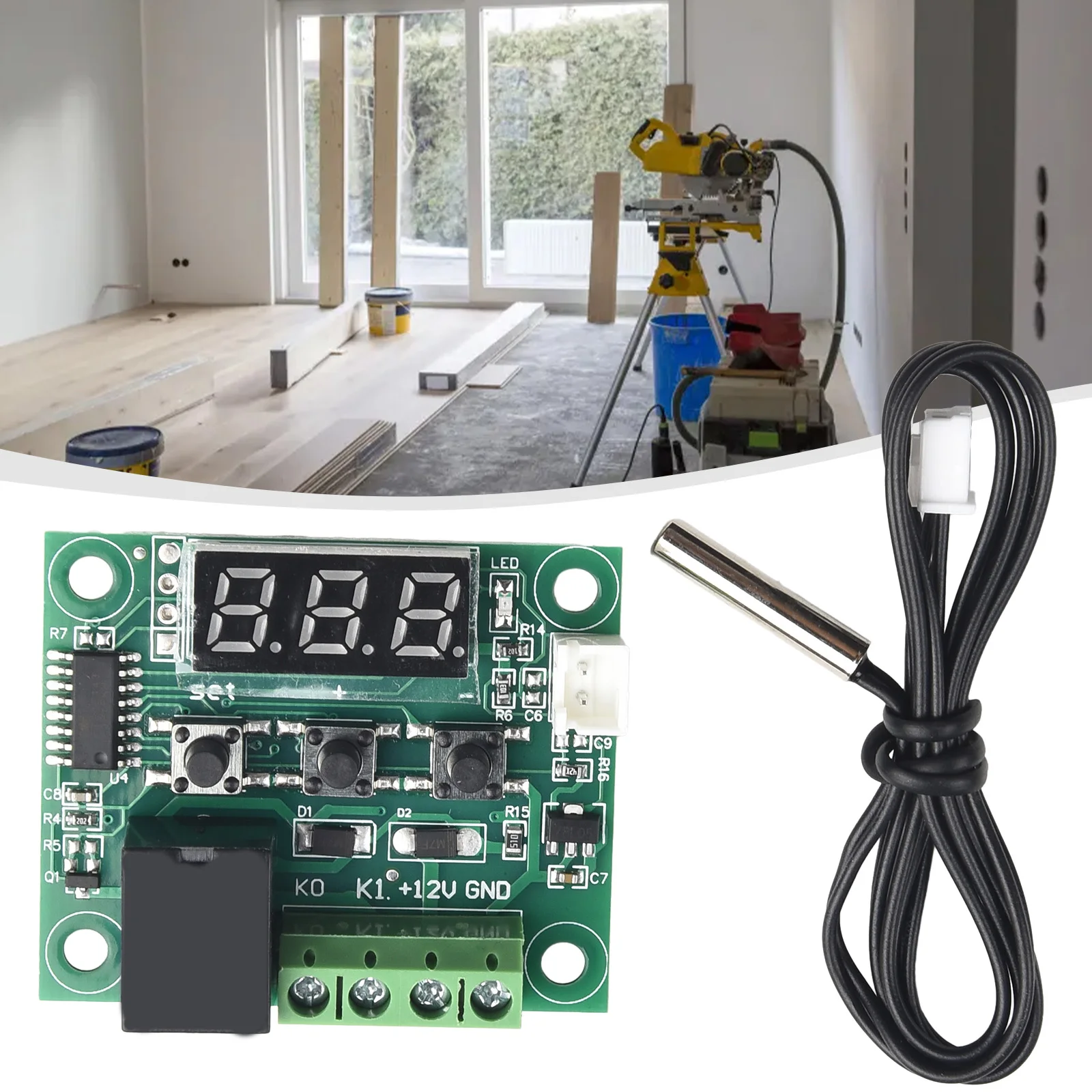-50-110°C W1209 DC12V Heat Cool Temp Thermostat Temperature Control Switch Controller Thermometer Thermo NTC Sensor
-50-110°C W1209 DC12V Heat Cool Temp Thermostat Temperature Control Switch Controller Thermometer Thermo NTC Sensor
