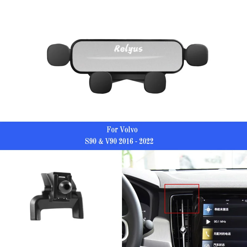 Car Mobile Phone Holder Smartphone Air Vent Mounts Holder Gps Stand Bracket for Volvo S90 S 90 V90 V 90 2016-2022 Accessories
Car Mobile Phone Holder Smartphone Air Vent Mounts Holder Gps Stand Bracket for Volvo S90 S 90 V90 V 90 2016-2022 Accessories