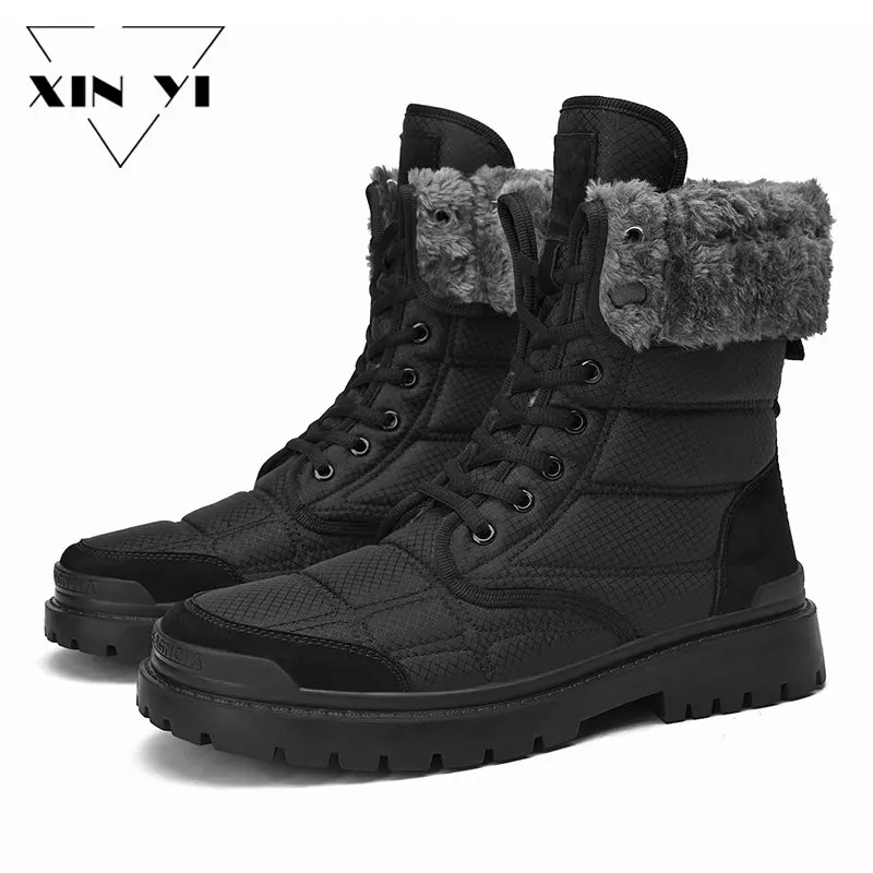 Men Winter Snow Boots Super Warm Soft Plush Men Hiking Boots Waterproof Leather Big Size Boots Men's Thick Cotton Sneakers
Men Winter Snow Boots Super Warm Soft Plush Men Hiking Boots Waterproof Leather Big Size Boots Men's Thick Cotton Sneakers