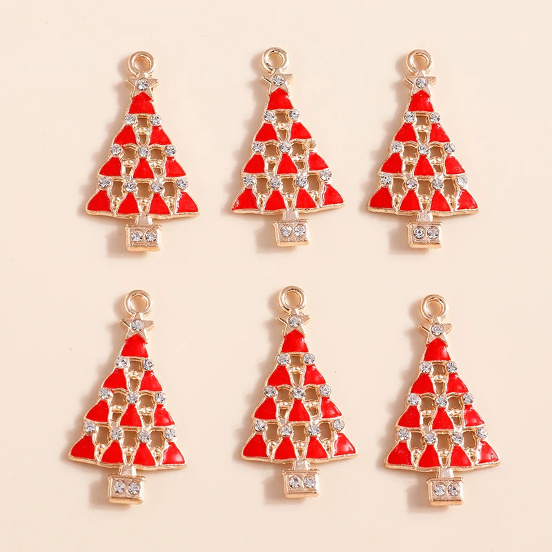 10pcs 18X33mm Cute Enamel Christmas Tree Charms Pendants for Jewelry Making Earrings Necklaces DIY Keychains Crafts Accessories
10pcs 18X33mm Cute Enamel Christmas Tree Charms Pendants for Jewelry Making Earrings Necklaces DIY Keychains Crafts Accessories