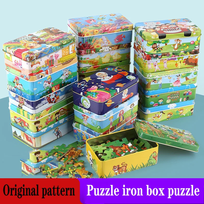 Children's wooden puzzle, early childhood education, anime, cartoon puzzle, kindergarten gift, 60 pieces in an iron box
Children's wooden puzzle, early childhood education, anime, cartoon puzzle, kindergarten gift, 60 pieces in an iron box