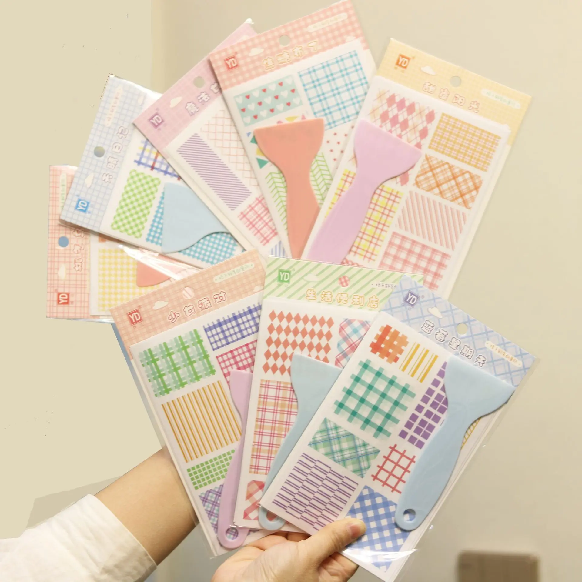 4pcs Ins Lattice Sticker with Shovel Set Japanese Cute Creative Plaid for DIY Decroate Scrapbook Cheap Cheap Kawaii Stationery
4pcs Ins Lattice Sticker with Shovel Set Japanese Cute Creative Plaid for DIY Decroate Scrapbook Cheap Cheap Kawaii Stationery