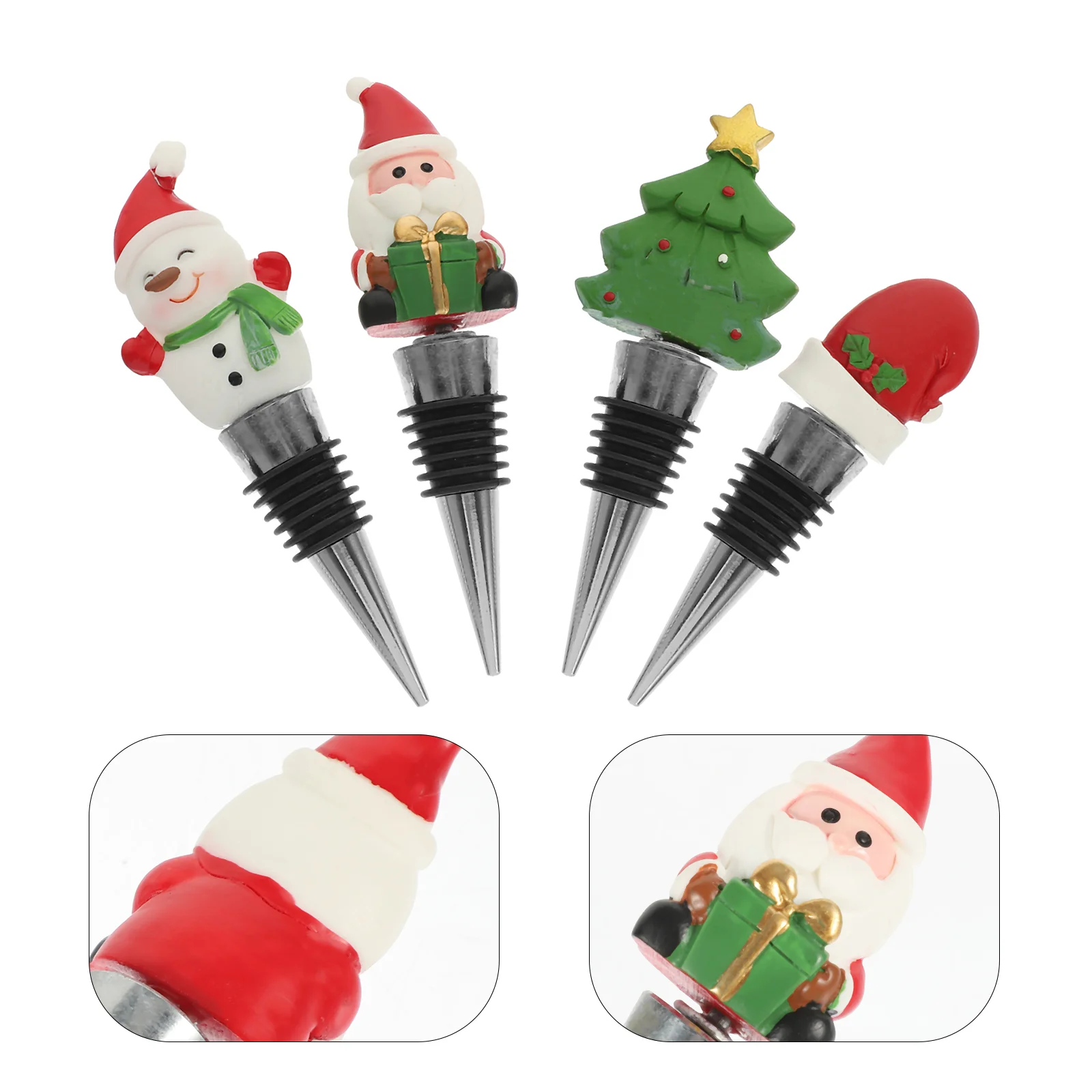 4 Pcs Accessories Reusable Bottle Plug Zinc Alloy Decorations Supplies Stainless Steel Stoppers
4 Pcs Accessories Reusable Bottle Plug Zinc Alloy Decorations Supplies Stainless Steel Stoppers