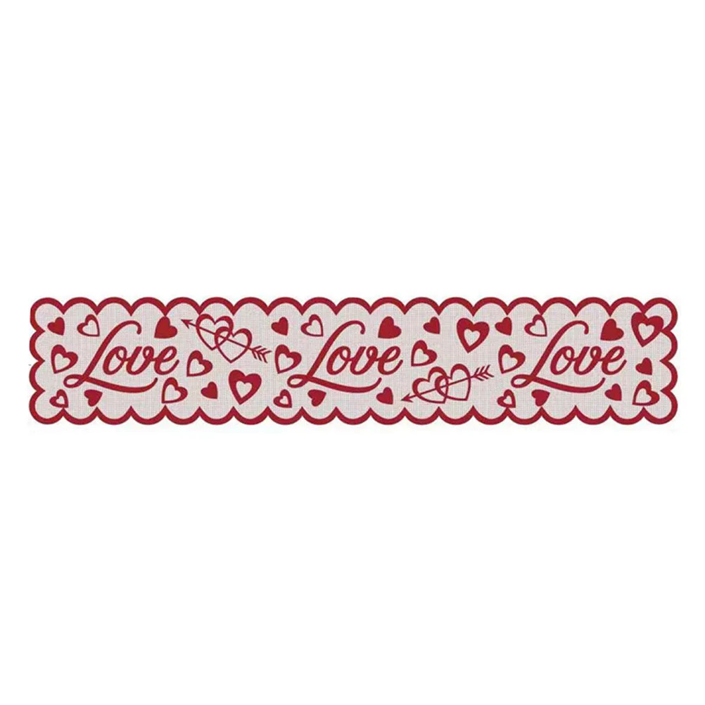 Table Runner Valentines Cover Love Linen Christmas Farmhouse Holiday Tablecloth Decorative Desktop Decorations Day Adorn Happy
Table Runner Valentines Cover Love Linen Christmas Farmhouse Holiday Tablecloth Decorative Desktop Decorations Day Adorn Happy