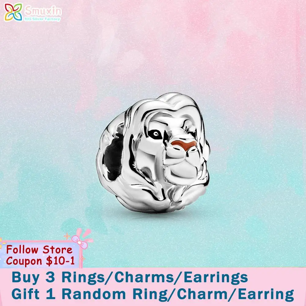 Smuxin 925 Sterling Silver Beads The Lion King Simba Charms fit Original Pandora Bracelets Women Jewelry Making Birthfay Gift
Smuxin 925 Sterling Silver Beads The Lion King Simba Charms fit Original Pandora Bracelets Women Jewelry Making Birthfay Gift