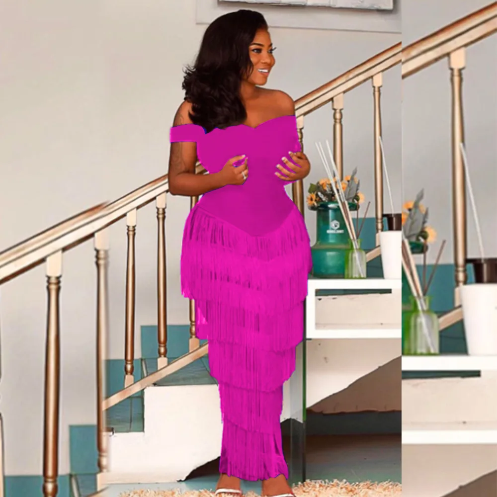 Sexy Off Shoulder Slash Neck Sleevless Pencil Blue Tassel Dress Party Dresses Women Evening Elegant Slim Bodycon Fringe Dress
Sexy Off Shoulder Slash Neck Sleevless Pencil Blue Tassel Dress Party Dresses Women Evening Elegant Slim Bodycon Fringe Dress