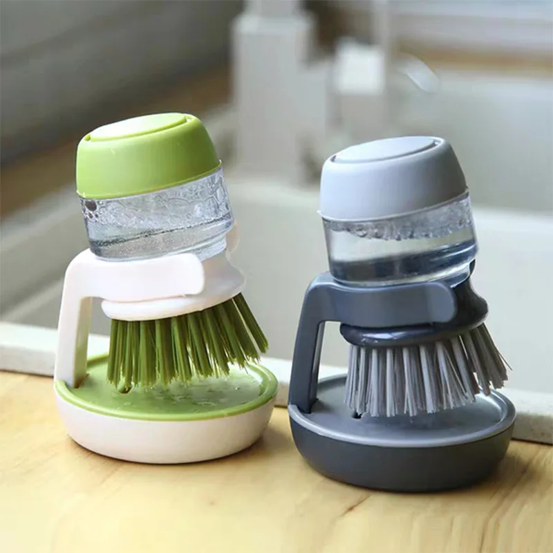 Kitchen Soap Dispenser Dishwashing Brush Refillable Pans Cleaning Brush Non-Stick Oil Automatic Hydraulic Dishwashing Tools
Kitchen Soap Dispenser Dishwashing Brush Refillable Pans Cleaning Brush Non-Stick Oil Automatic Hydraulic Dishwashing Tools