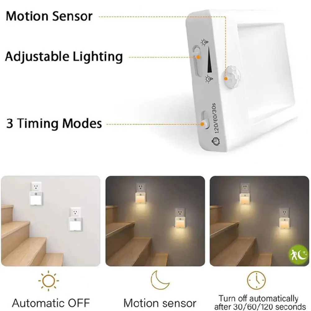 Long Lasting Hallway Light Automatic OFF Wall Light US Plug Indoor Kitchen Bathroom Hallway Lamp Lighting
Long Lasting Hallway Light Automatic OFF Wall Light US Plug Indoor Kitchen Bathroom Hallway Lamp Lighting