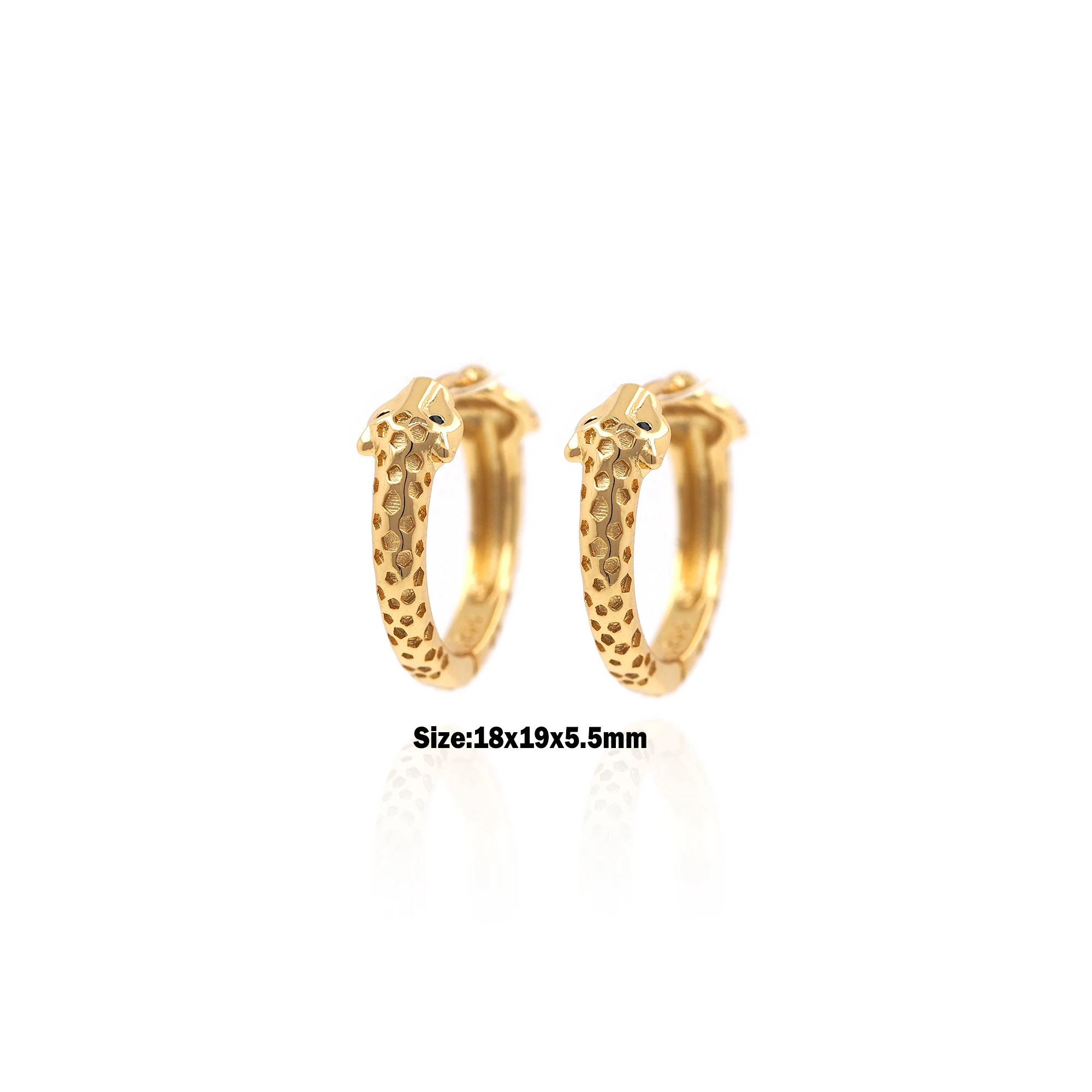 New Fashion Jewelry Animal Leopard Earrings Copper Micro-Set Zircon Earrings Hip-Hop Exaggerated Female Earrings
New Fashion Jewelry Animal Leopard Earrings Copper Micro-Set Zircon Earrings Hip-Hop Exaggerated Female Earrings