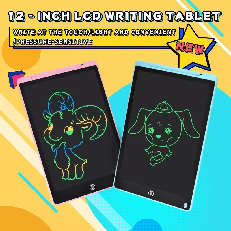 2023New 12 Inch LCD Drawing Tablet Electronic Drawing Writing Board Digital Colorful Graphics Pad Perfect Gift for Kids and Adul
2023New 12 Inch LCD Drawing Tablet Electronic Drawing Writing Board Digital Colorful Graphics Pad Perfect Gift for Kids and Adul