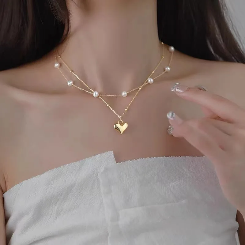 2023 New Double Layer Love Necklace Women's Senior Sense Artificial Pearl French Retro Design Necklace Pendant
2023 New Double Layer Love Necklace Women's Senior Sense Artificial Pearl French Retro Design Necklace Pendant